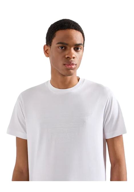 T-shirt in jersey con logo jacquard EMPORIO ARMANI | T-shirt | 8N1TD2 1JGYZ0147